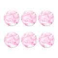 White Pink Marble Print Coaster Set