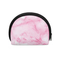 White Pink Marble Print Coin Purse