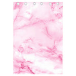 White Pink Marble Print Curtain