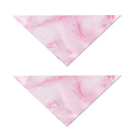 White Pink Marble Print Dog Bandana