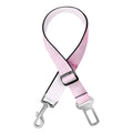 White Pink Marble Print Dog Seat Belt