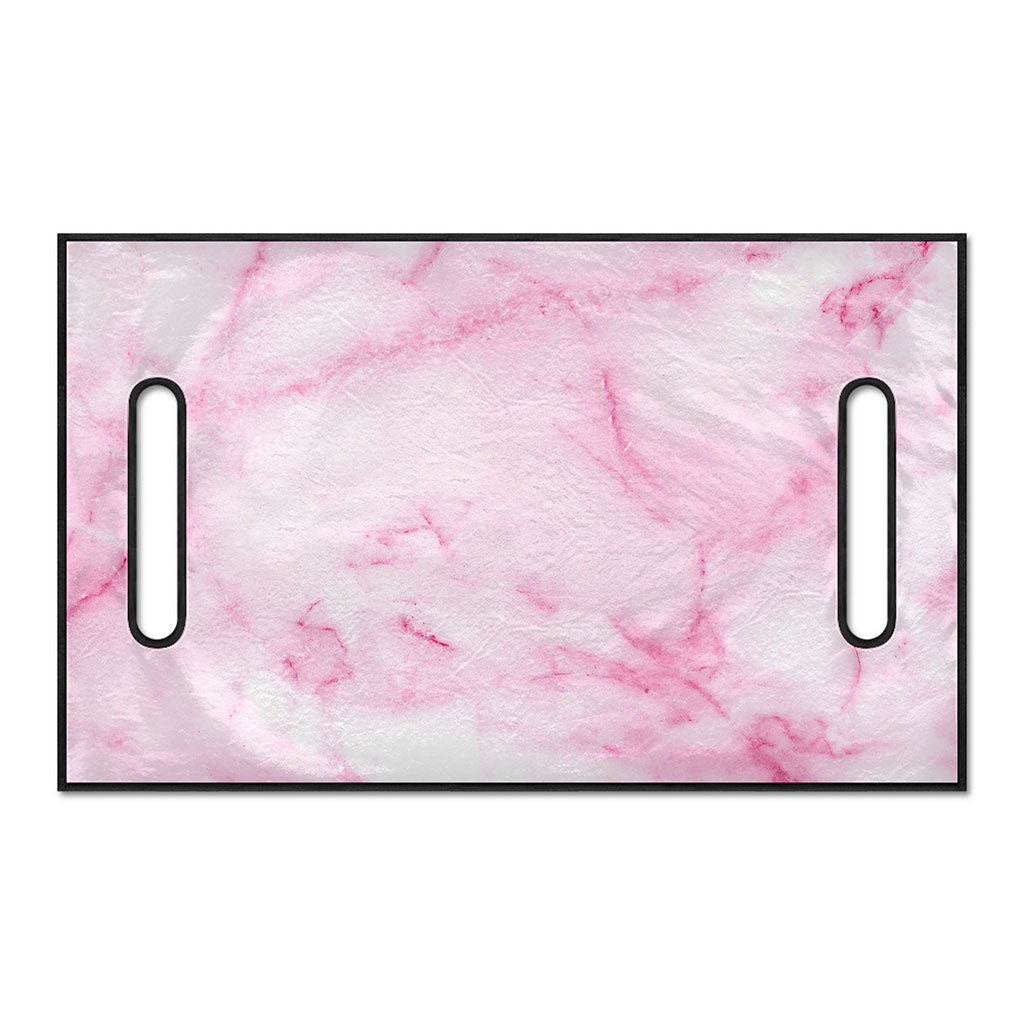 White Pink Marble Print Golf Cart Seat Cover