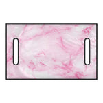 White Pink Marble Print Golf Cart Seat Cover