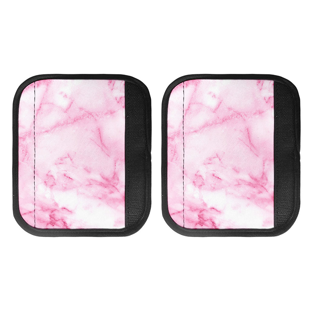 White Pink Marble Print Handle Covers