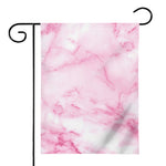 White Pink Marble Print House Flag
