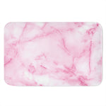 White Pink Marble Print Indoor Door Mat