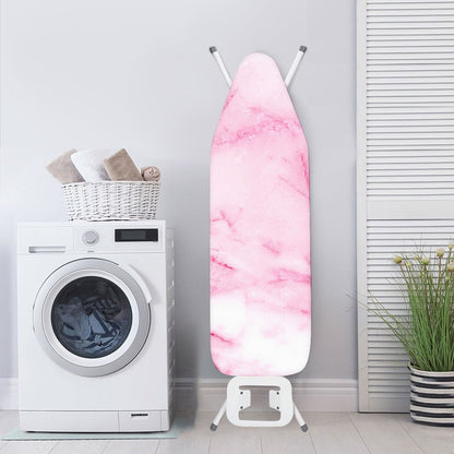 White Pink Marble Print Ironing Board Cover