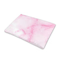 White Pink Marble Print Pet Cooling Mat Cover