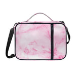 White Pink Marble Print Shoulder Strap Bible Bag
