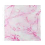 White Pink Marble Print Silk Bandana
