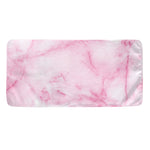White Pink Marble Print Towel