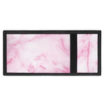 White Pink Marble Print Trifold Wallet