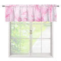 White Pink Marble Print Window Valance