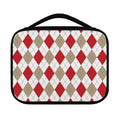White Red And Beige Argyle Pattern Print Classic Bible Case