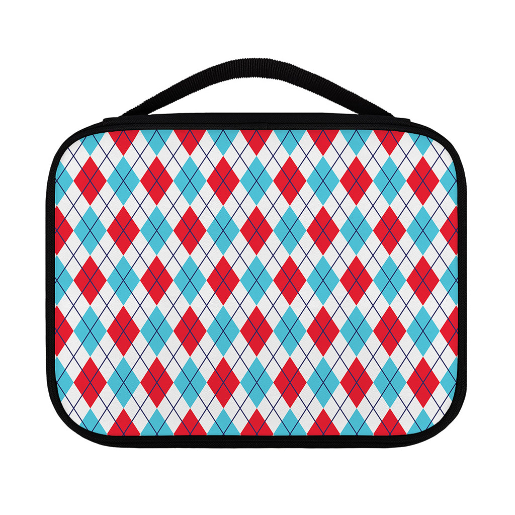 White Red And Blue Argyle Pattern Print Classic Bible Case