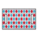 White Red And Blue Argyle Pattern Print Golf Cart Seat Cover