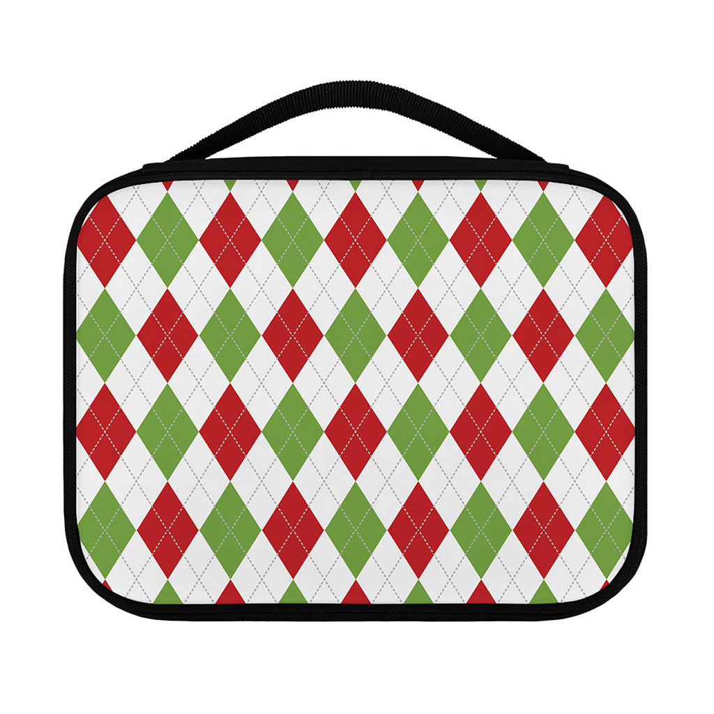 White Red And Green Argyle Pattern Print Classic Bible Case