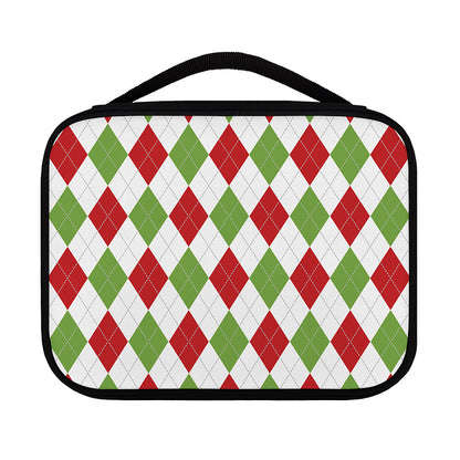 White Red And Green Argyle Pattern Print Classic Bible Case