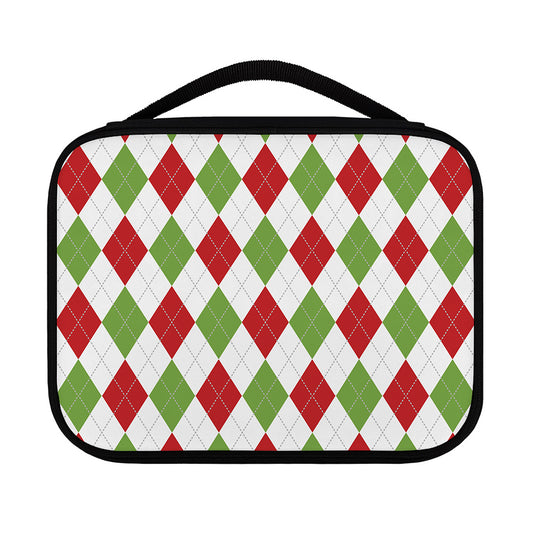 White Red And Green Argyle Pattern Print Classic Bible Case