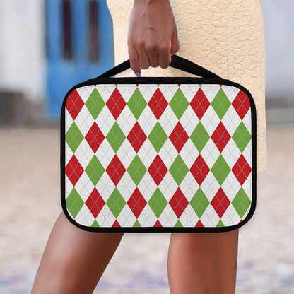 White Red And Green Argyle Pattern Print Classic Bible Case