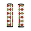 White Red And Green Argyle Pattern Print Handle Covers