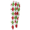 White Red And Green Argyle Pattern Print Men's Compression Pants