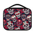 White Red Sugar Skull Pattern Print Classic Bible Case