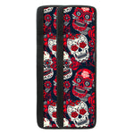 White Red Sugar Skull Pattern Print Refrigerator Handle Covers