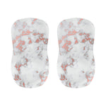 White Rose Gold Marble Print Bar Stool Covers