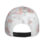 White Rose Gold Marble Print Baseball Cap