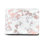 White Rose Gold Marble Print Bifold Wallet