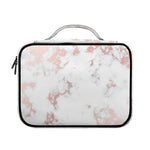 White Rose Gold Marble Print Briefcase Bible Bag