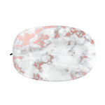 White Rose Gold Marble Print Car Side Mirror Covers