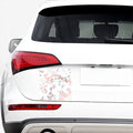 White Rose Gold Marble Print Car Sticker