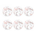 White Rose Gold Marble Print Coaster Set