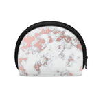 White Rose Gold Marble Print Coin Purse