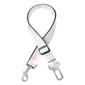 White Rose Gold Marble Print Dog Seat Belt