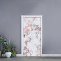 White Rose Gold Marble Print Door Sticker