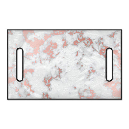 White Rose Gold Marble Print Golf Cart Seat Cover