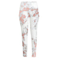 White Rose Gold Marble Print High-Waisted Pocket Leggings
