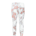 White Rose Gold Marble Print Men's Leggings