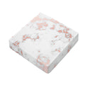 White Rose Gold Marble Print Outdoor Seat Cushion Cover