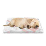 White Rose Gold Marble Print Pet Cooling Mat Cover