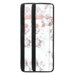 White Rose Gold Marble Print Refrigerator Handle Covers