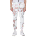White Rose Gold Marble Print Joggers