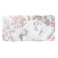 White Rose Gold Marble Print Towel