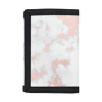 White Rose Gold Marble Print Trifold Wallet