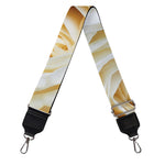 White Rose Print Bag Strap