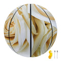 White Rose Print Basketball