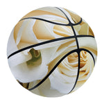 White Rose Print Basketball